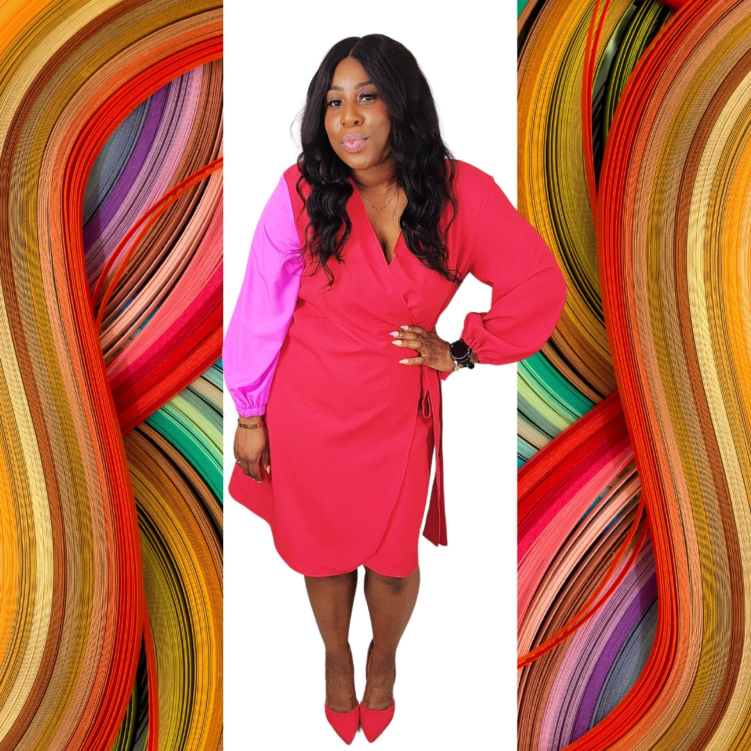 Pink Lava Signature Wrap Dress