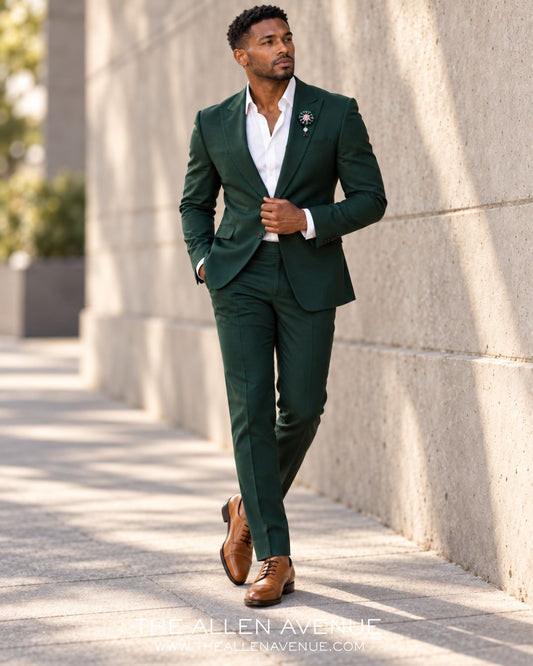The Emerald Bloom Lapel Pin