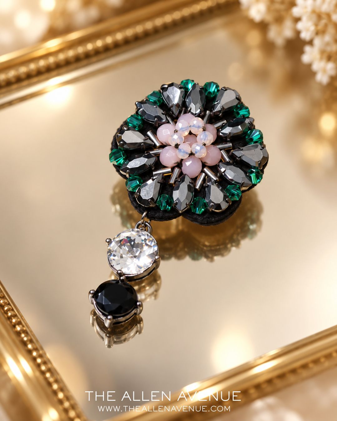 The Emerald Bloom Lapel Pin