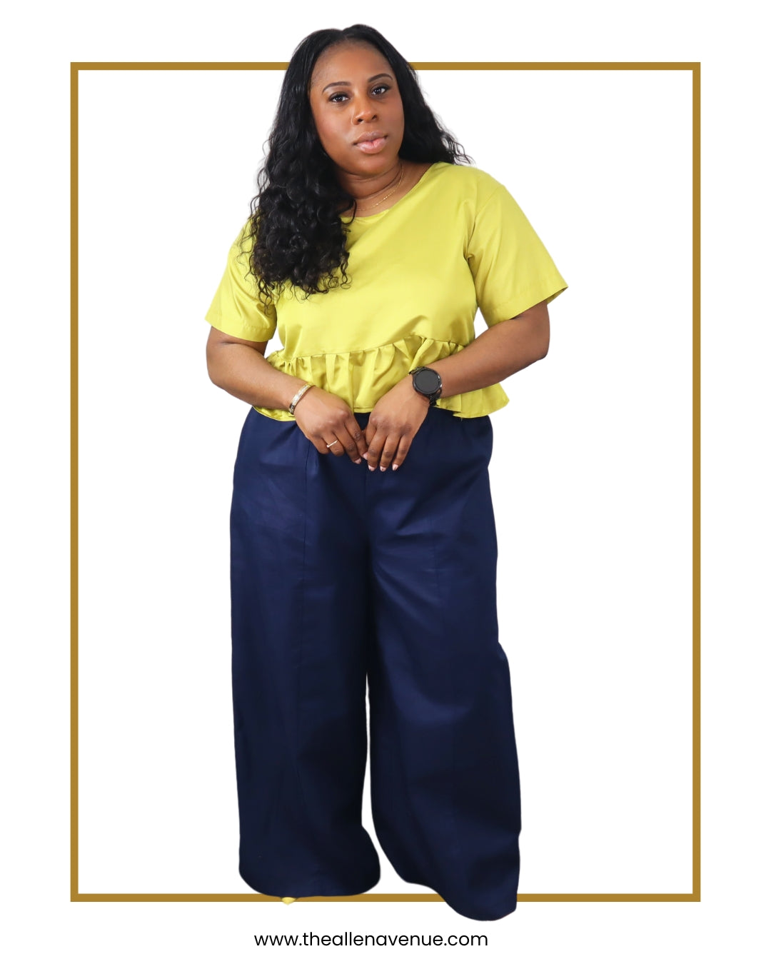 Midnight Muse High Waist Wide-Leg Pants