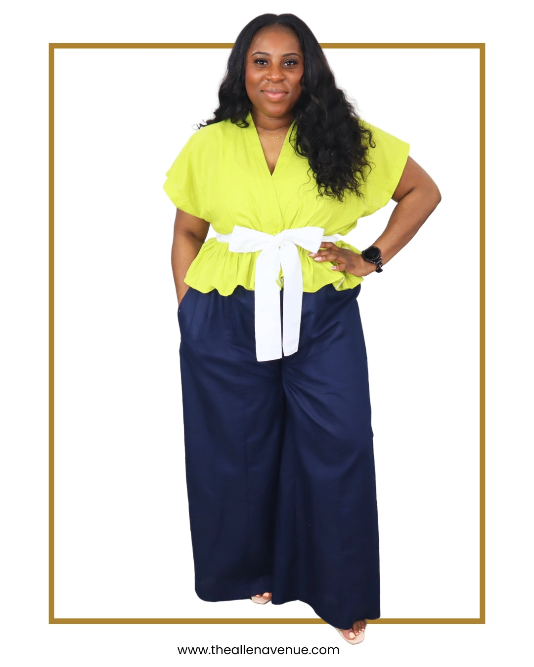 Midnight Muse High Waist Wide-Leg Pants