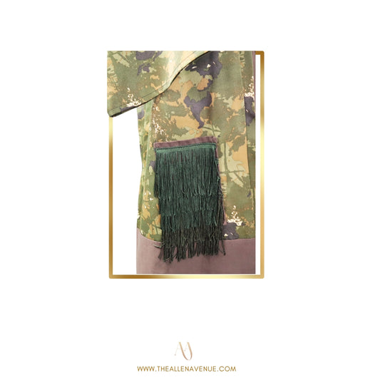 Sage Battlion Midi Kimono