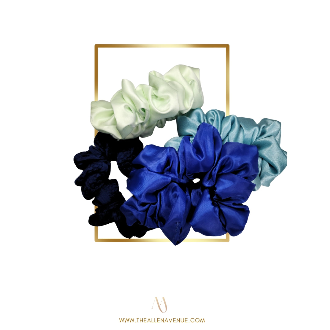 Blondi Blue Scrunchie Set