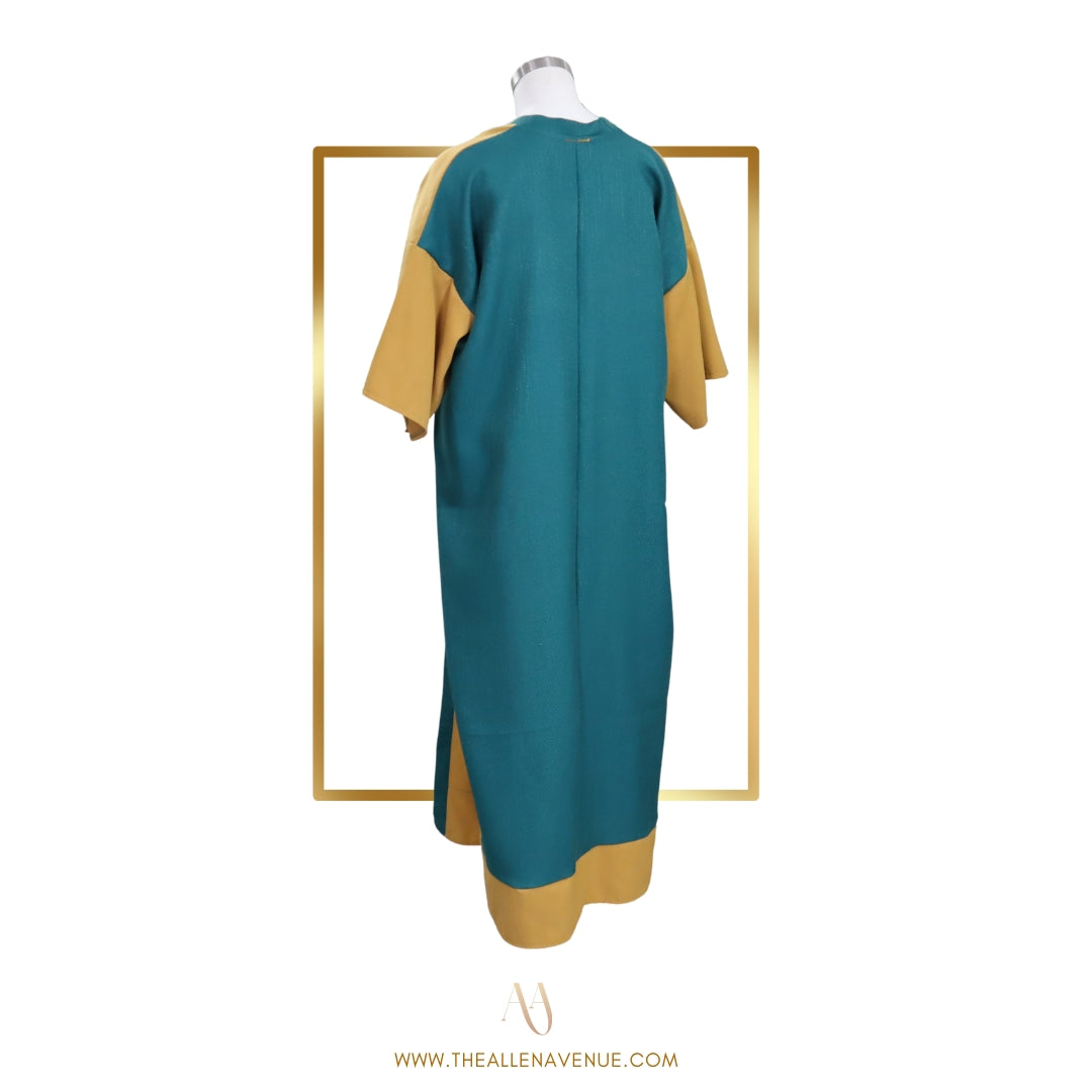 Mustard Teal Kimono Jacket