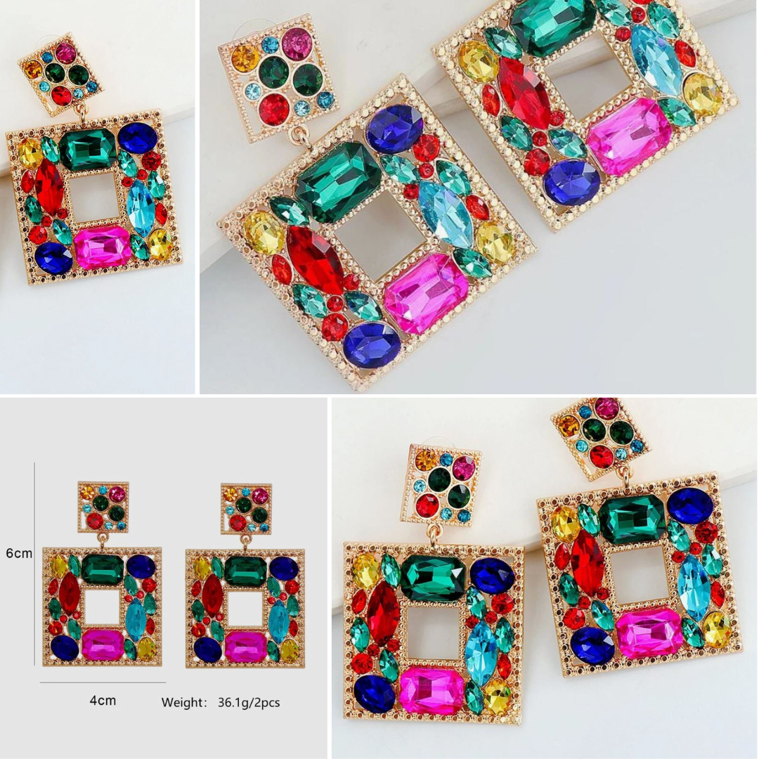 Prism Luxe Rhinestone Earrings