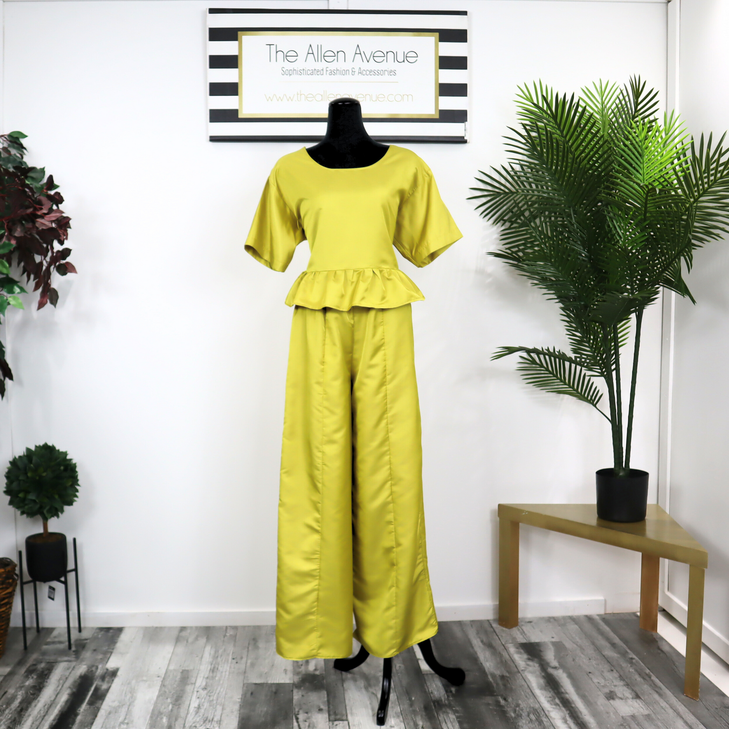Golden Ray High Waist Wide Leg Pants