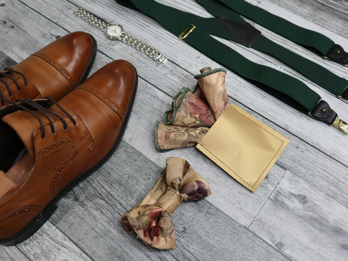 Vintage Floral 3 Piece Bow-Tie Set