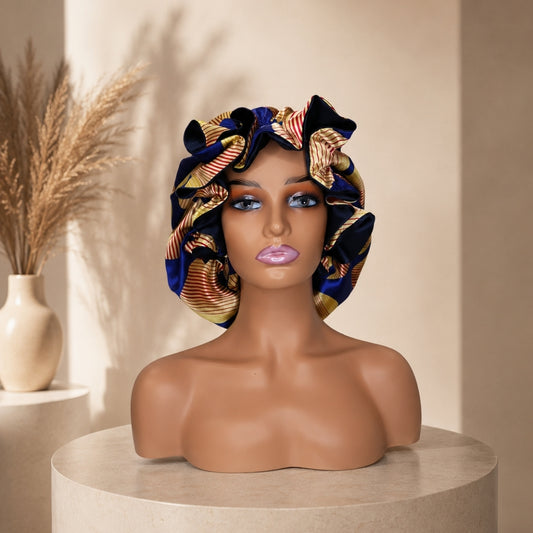 Midnight Royale Double Lined Satin Bonnet