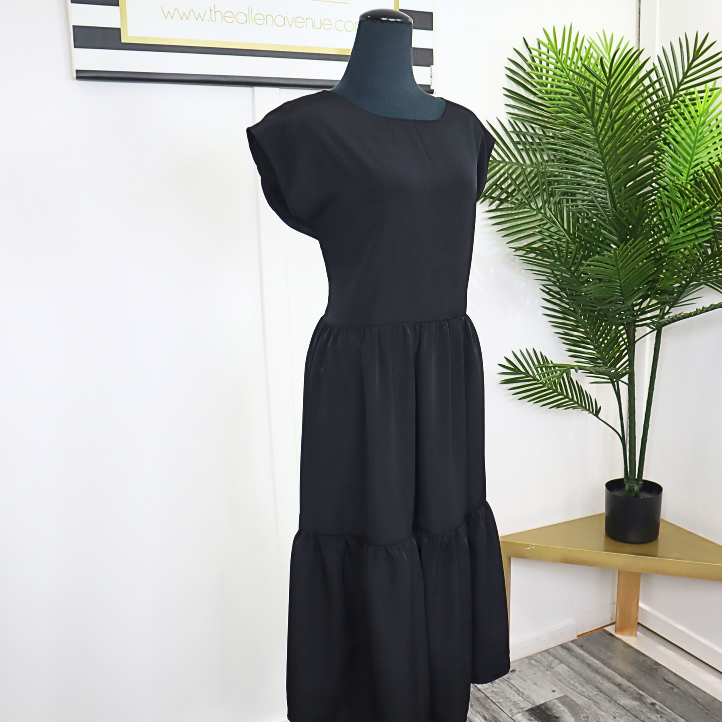 Nightfall Midi Tier Dress