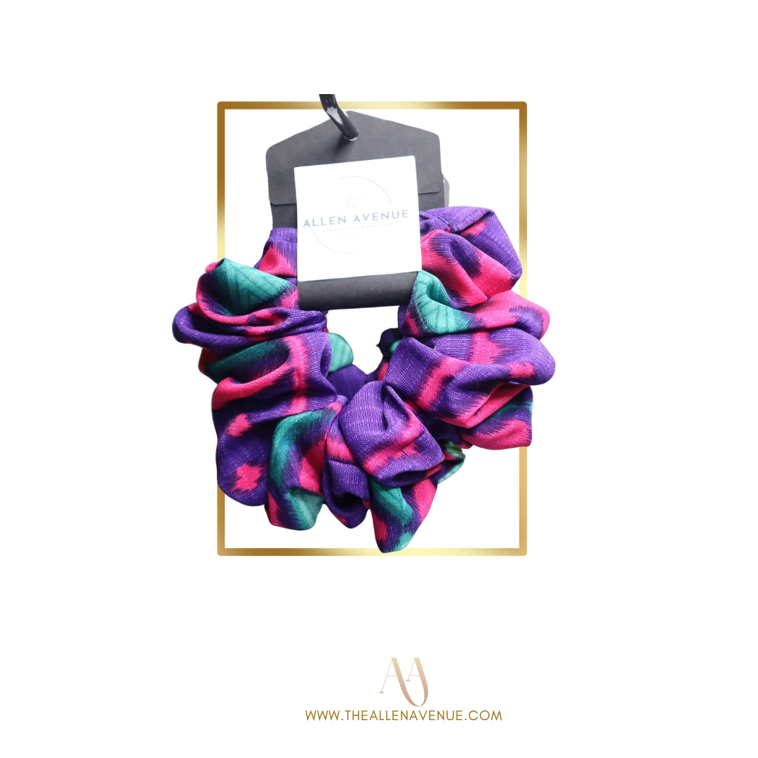 Pink Orchid Hair Scrunchie