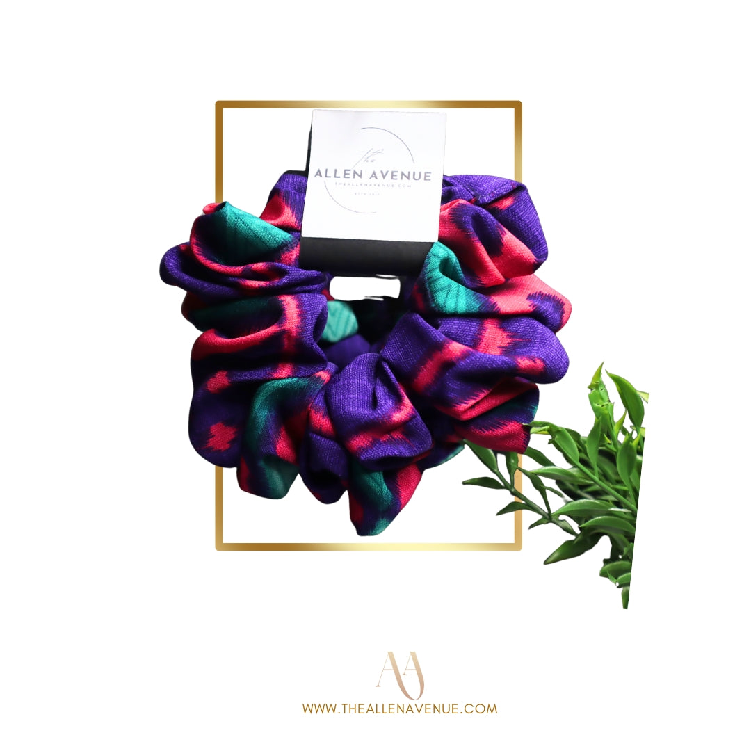 Pink Orchid Hair Scrunchie