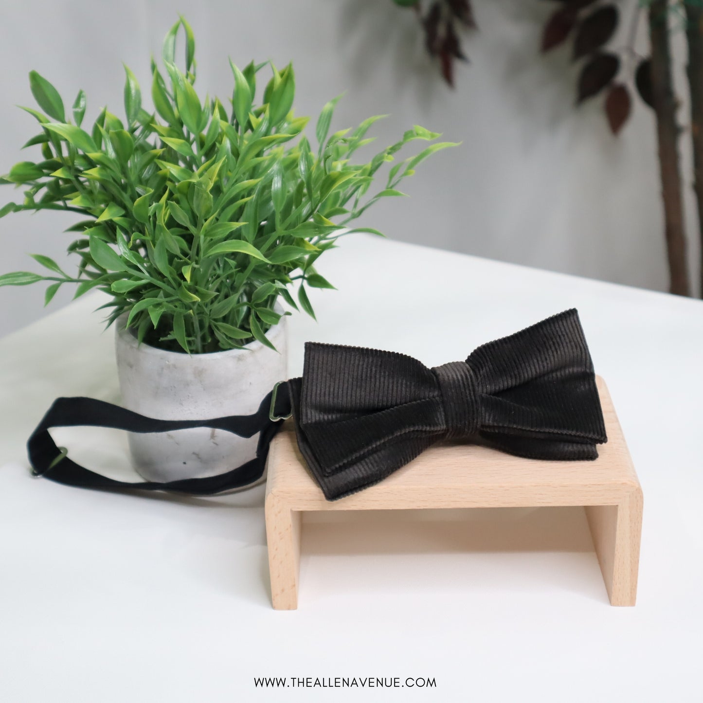 The Noir Corduroy Bow-Tie