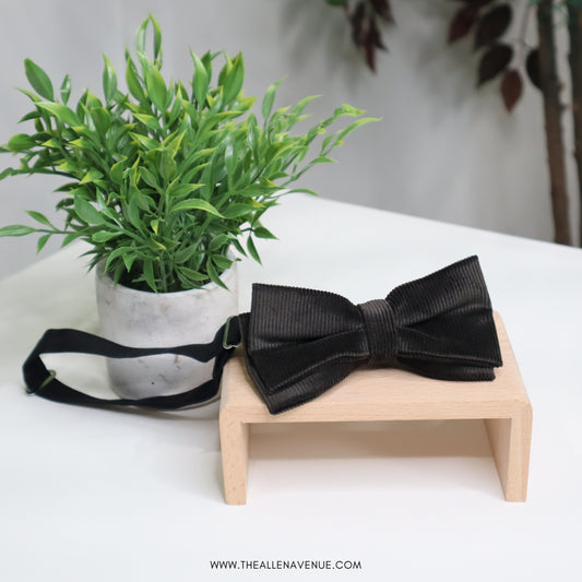 The Noir Corduroy Bow-Tie