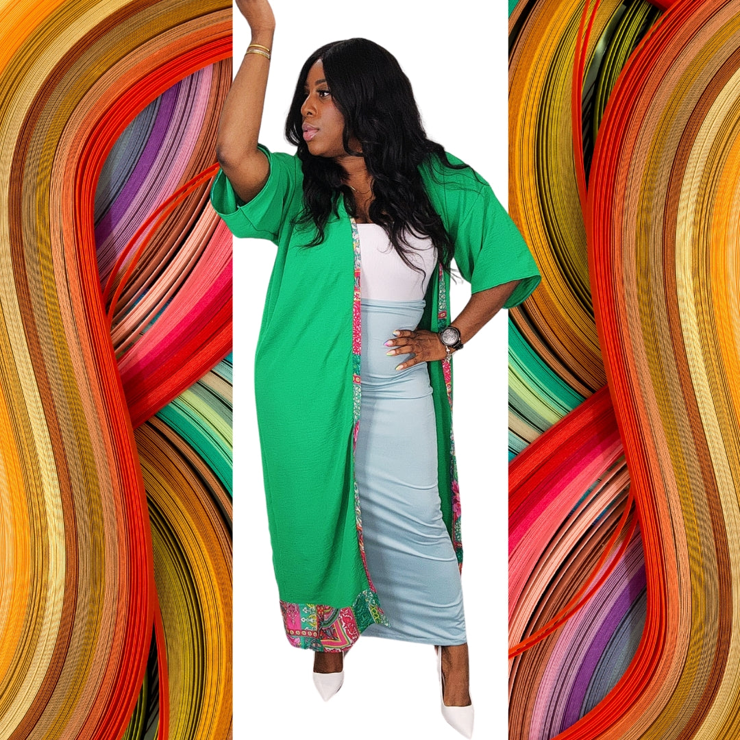 Green Gardenia Kimono