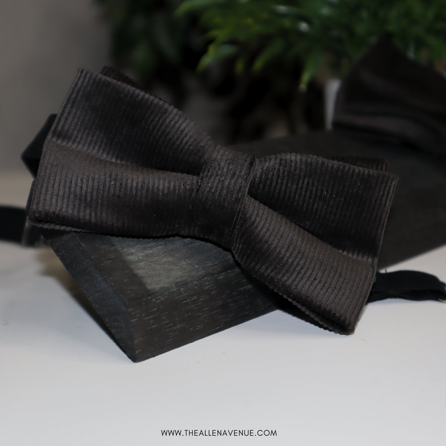 The Noir Corduroy Bow-Tie