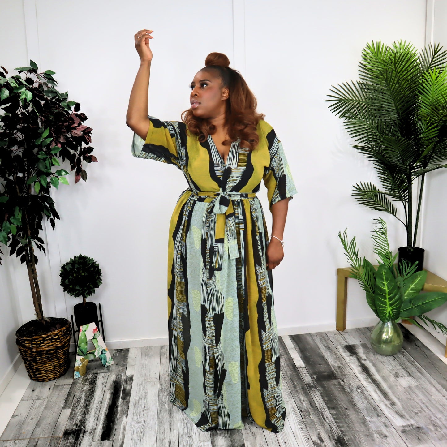 Sunset Long Wrap Dress