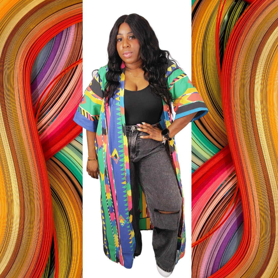 Coloful Culture Kimono