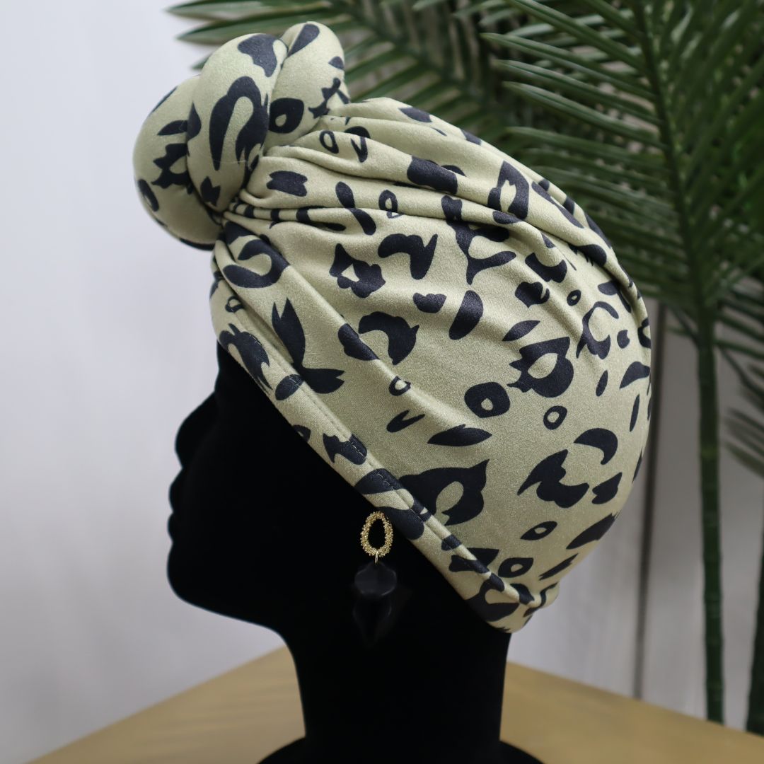 Smooth like Velvet Twisted Ball Pre-Tied Headwrap
