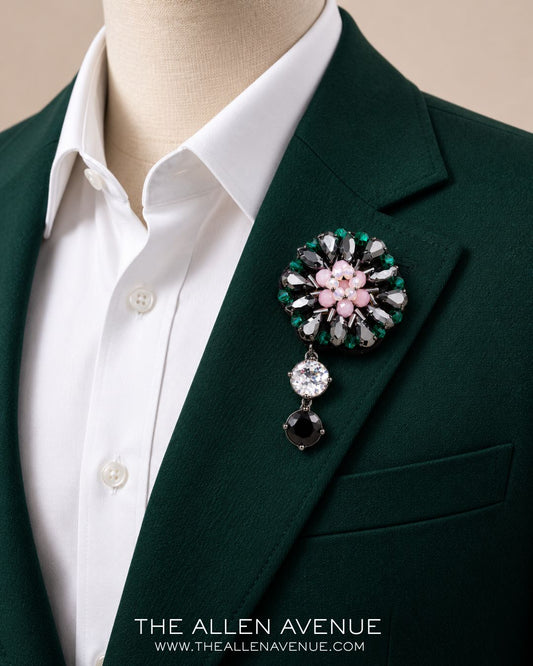 The Emerald Bloom Lapel Pin
