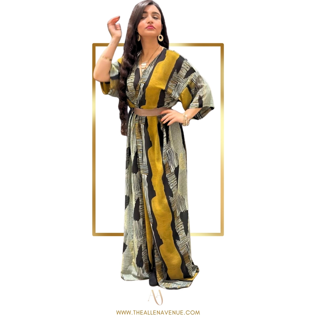 Sunset Long Wrap Dress