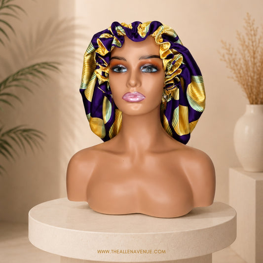 Royal Amethyst Double Lined Satin Hair Bonnet - XL