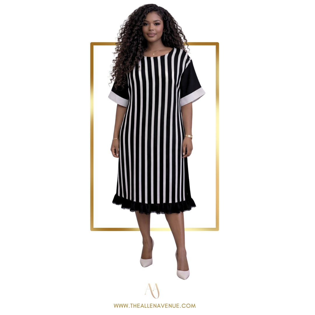 Monochrome Muse Dress