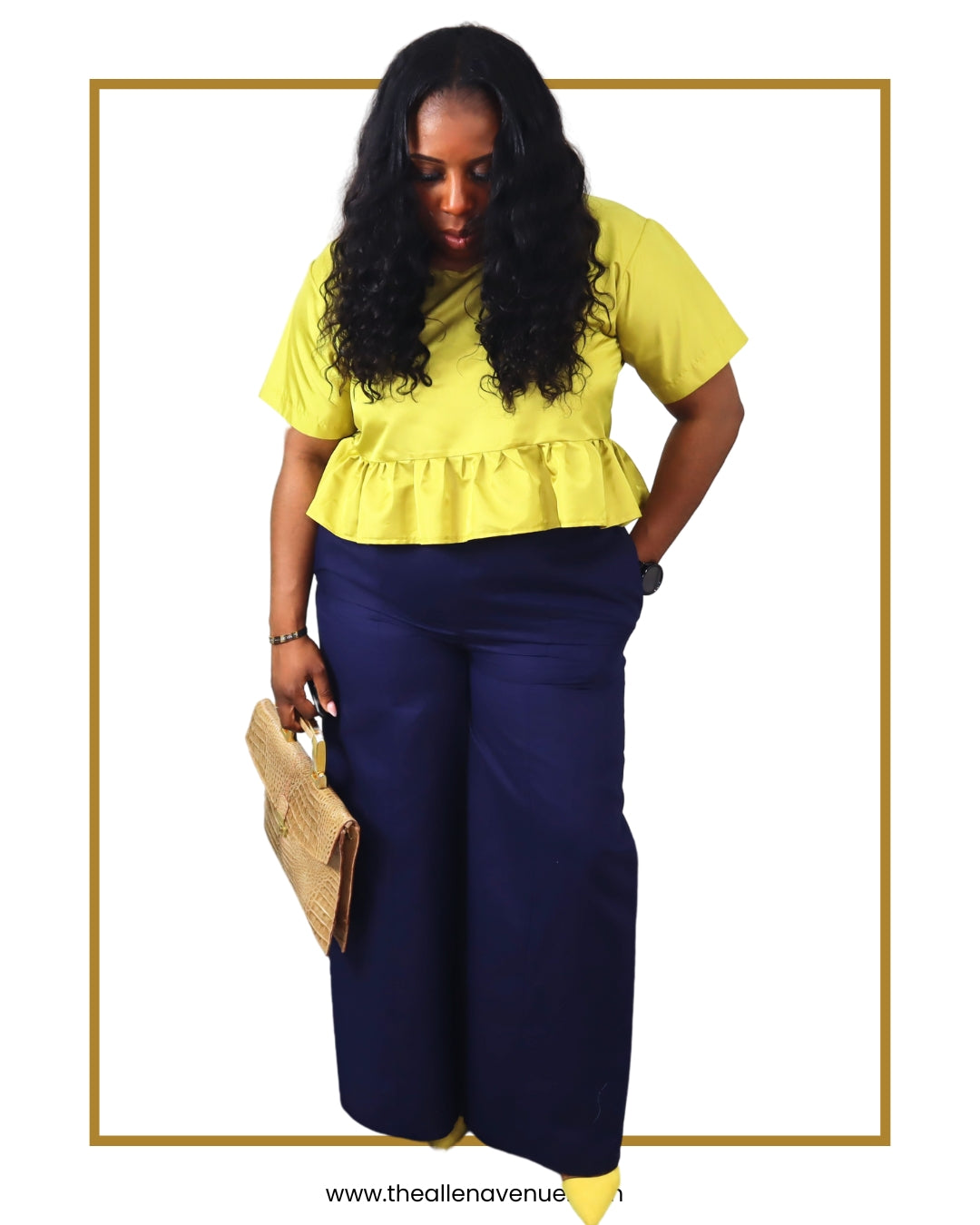 Midnight Muse High Waist Wide-Leg Pants