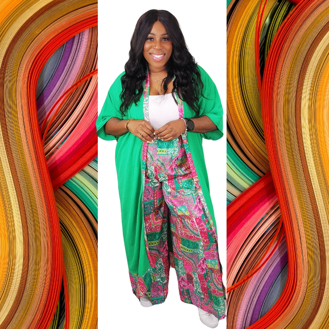 Green Gardenia Kimono