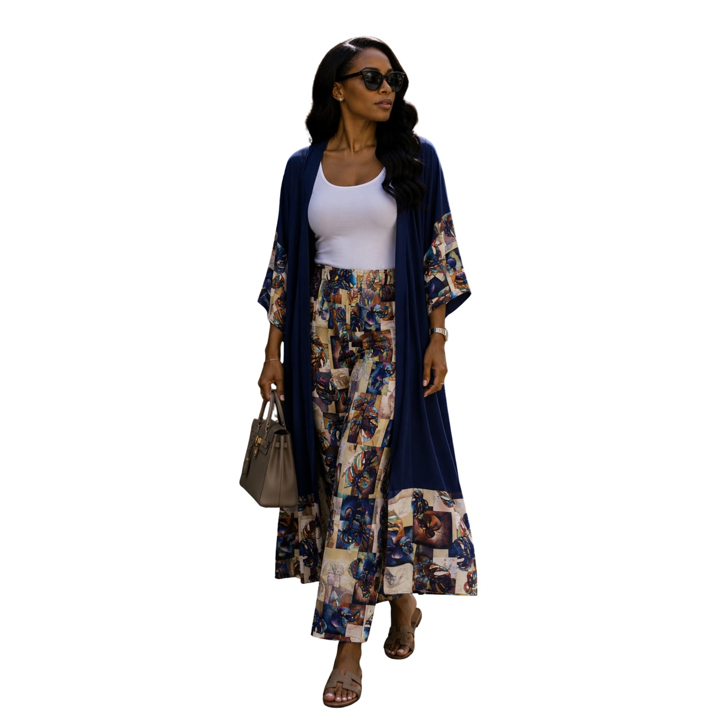 Autumn Blues Matching Pants Set