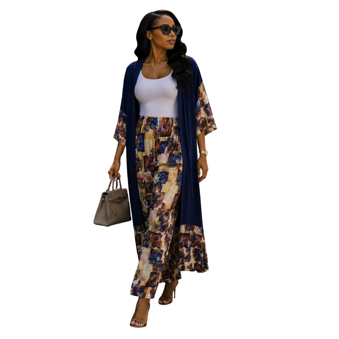 Autumn Blues Matching Pants Set