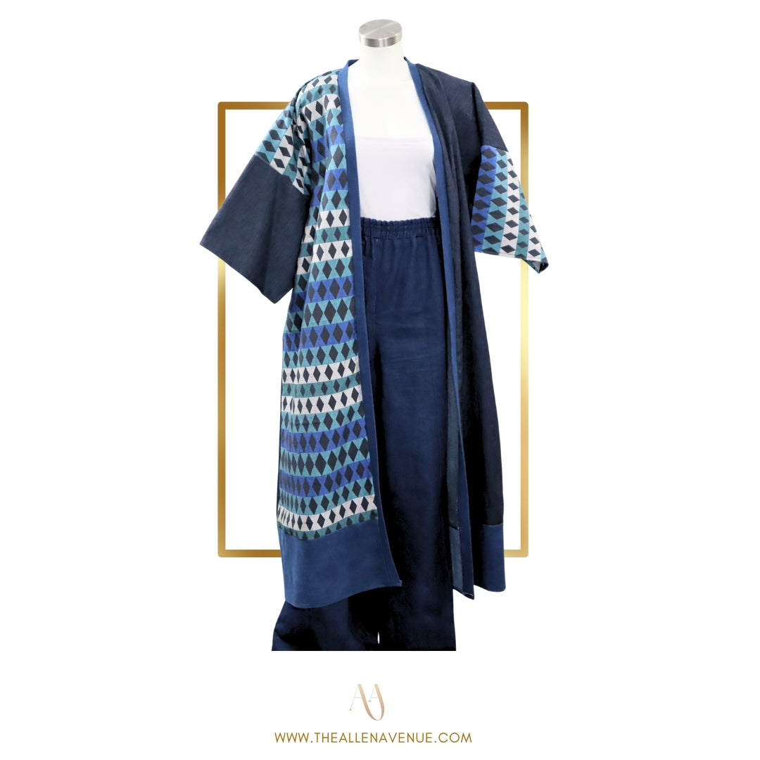 Diamond Edge Denim Kimono Jacket