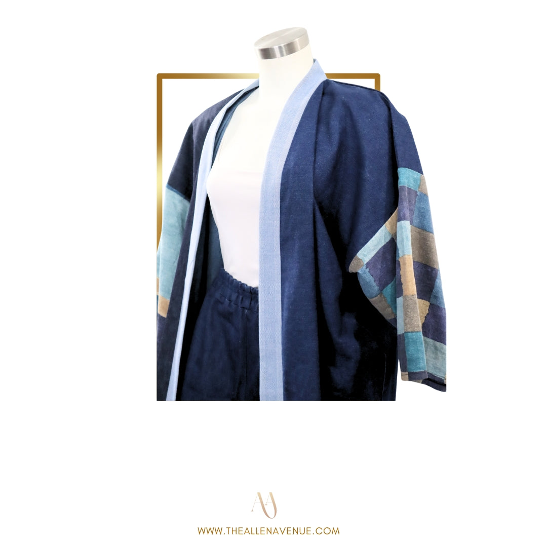 Denim Fusion Kimono Jacket