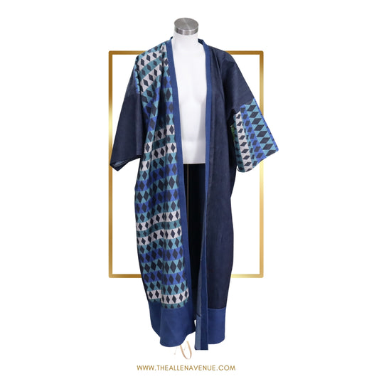Diamond Edge Denim Kimono Jacket