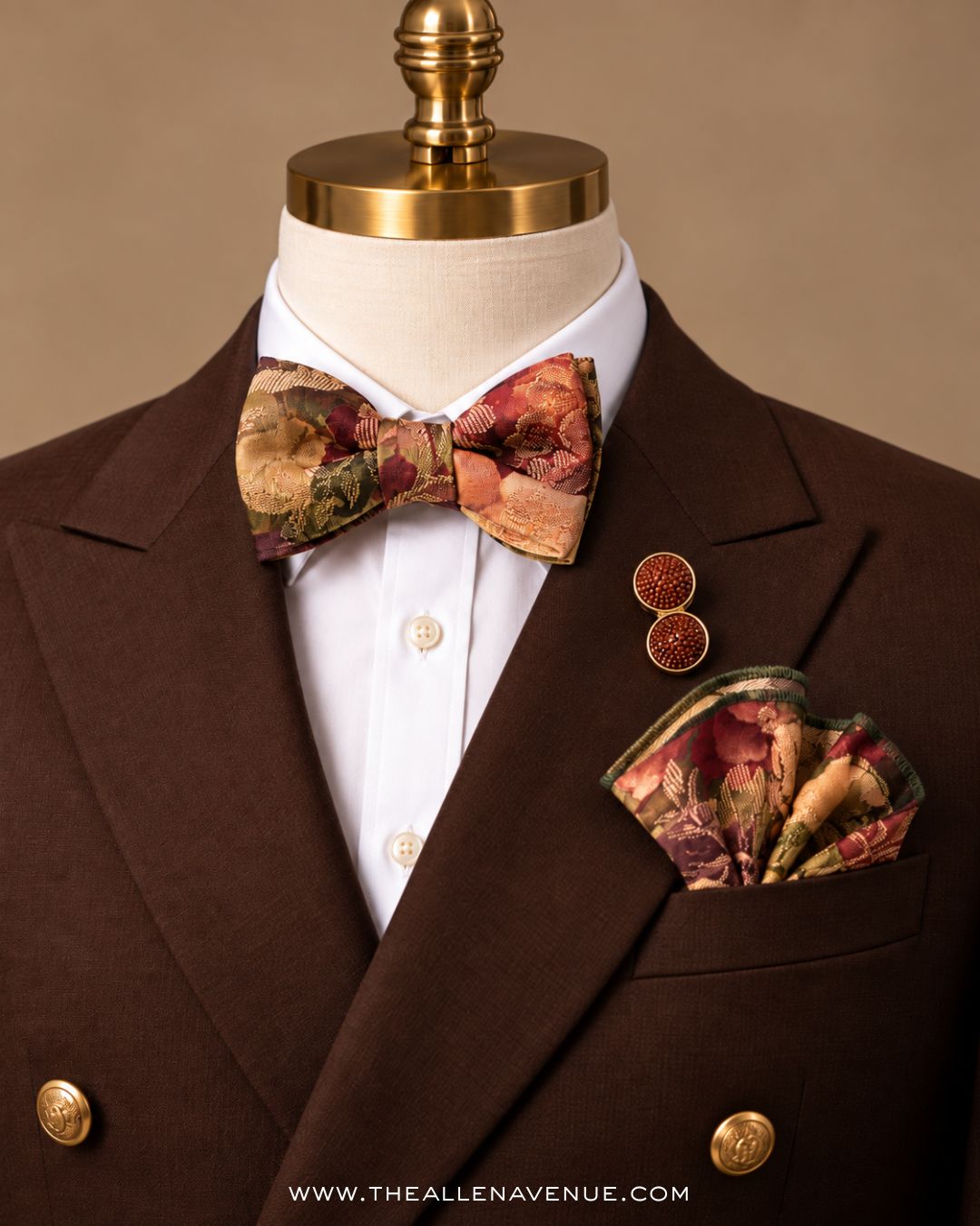 The Bordeaux Heritage Bow-Tie Set