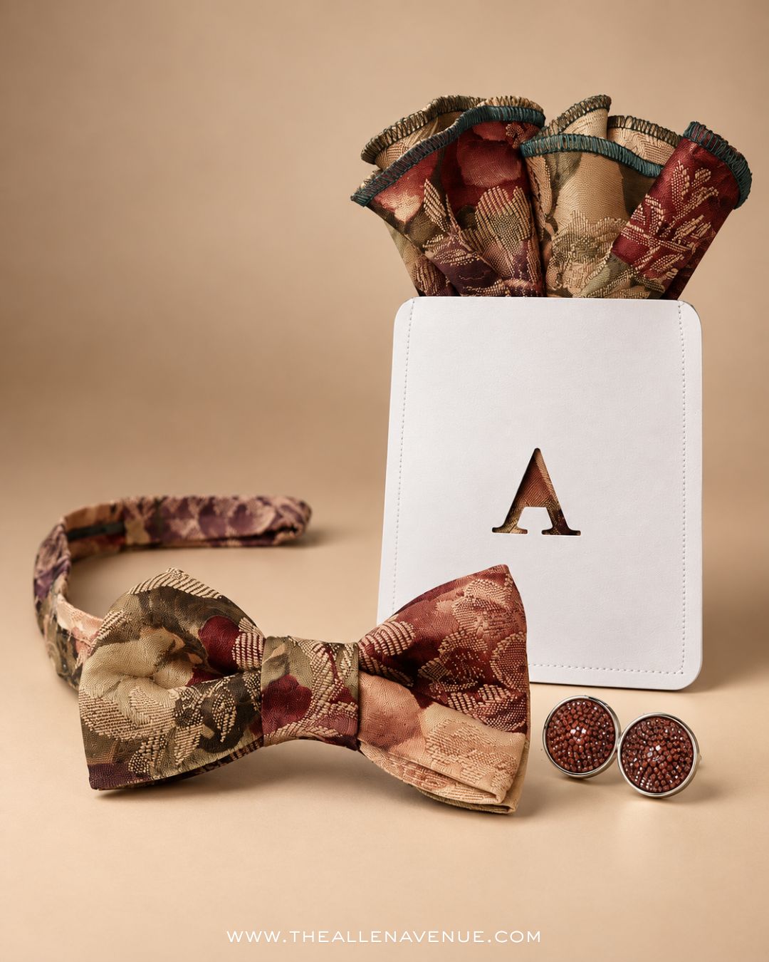The Bordeaux Heritage Bow-Tie Set