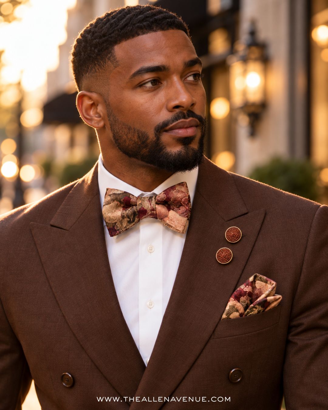 The Bordeaux Heritage Bow-Tie Set