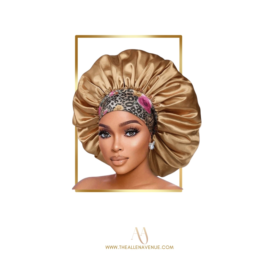 Gold Silk Hair Bonnet