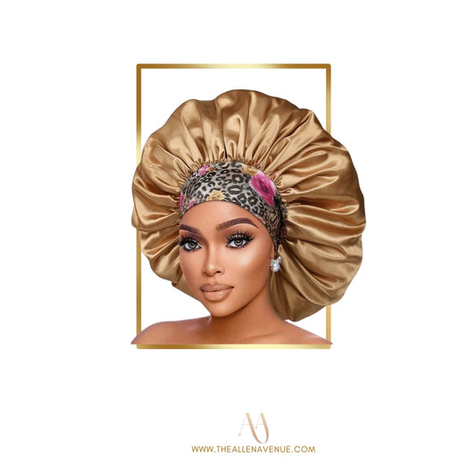 Gold Silk Hair Bonnet