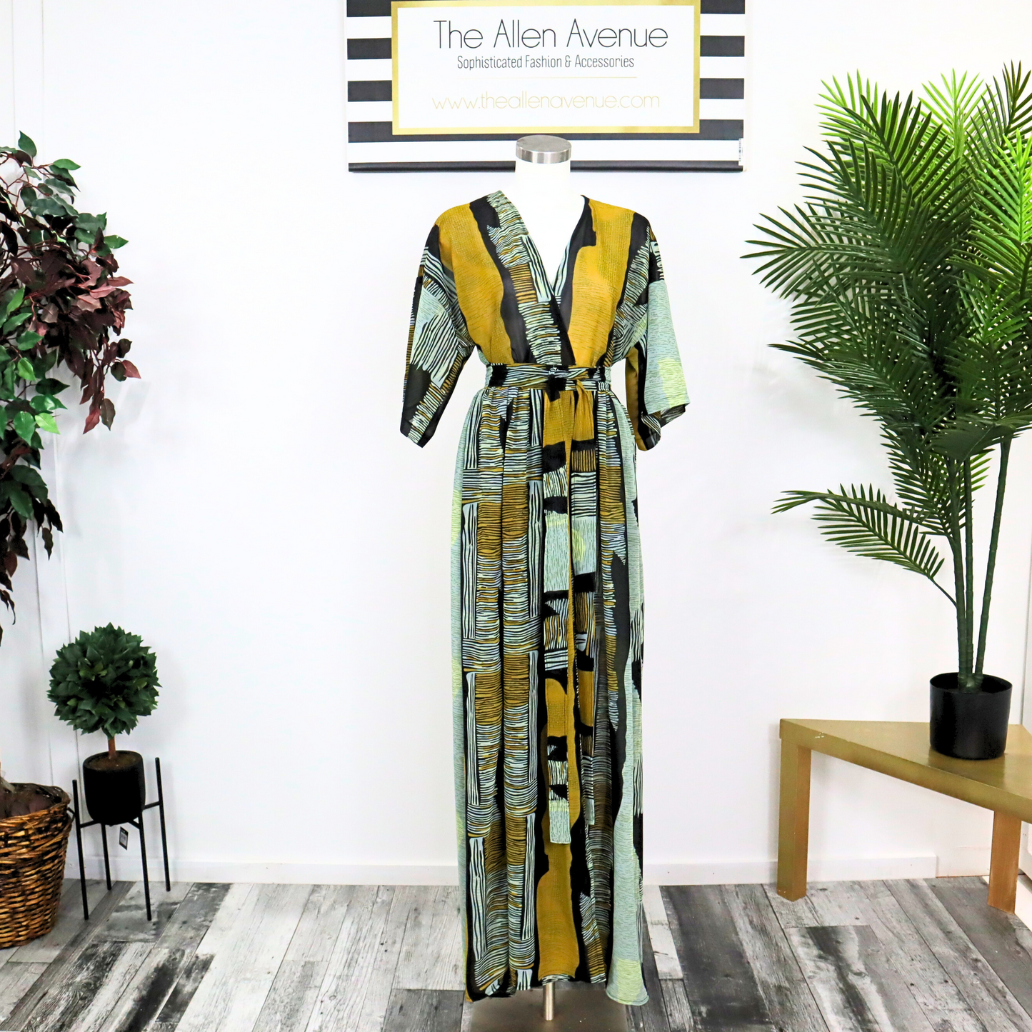 Sunset Long Wrap Dress