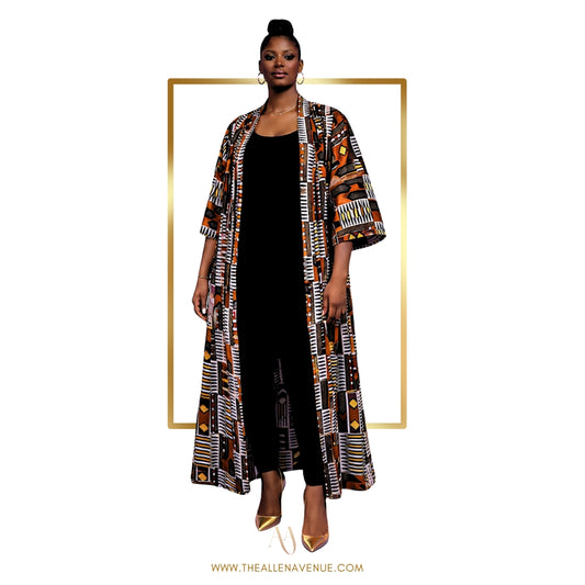 Lagos Ankara Kimono
