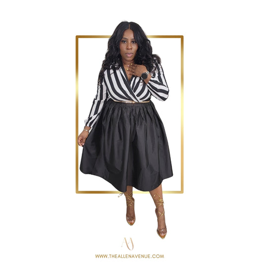 Midnight Grace Pleated Skirt