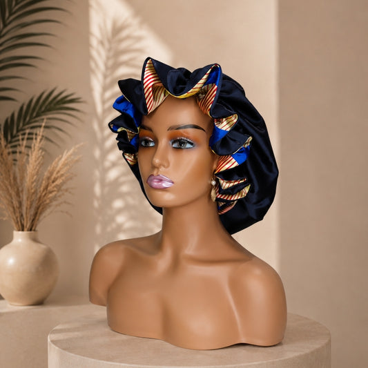 Midnight Royale Double Lined Satin Bonnet