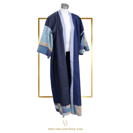 Denim Fusion Kimono Jacket