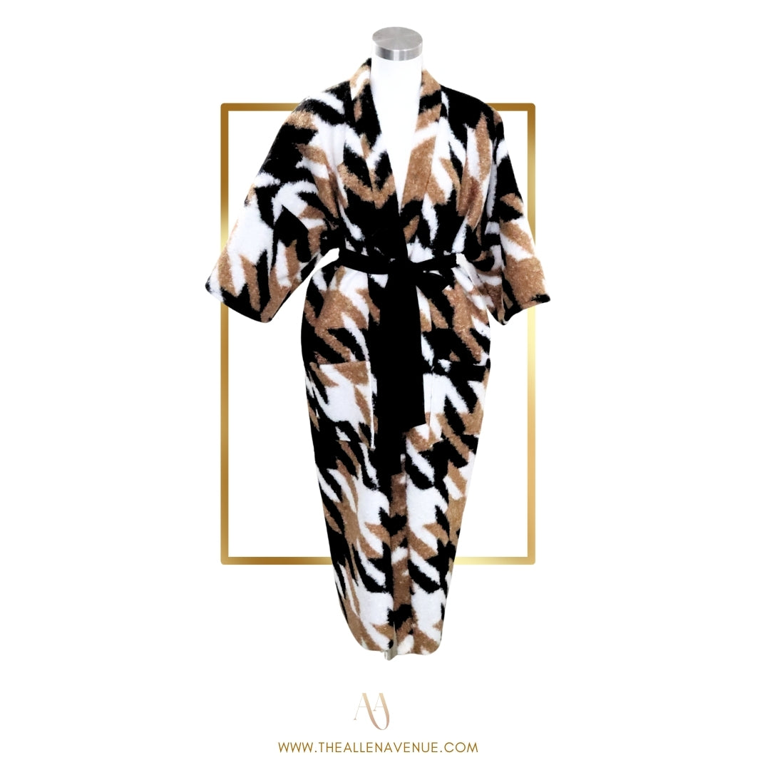 Pumpkin Spice Latte Kimono Coat