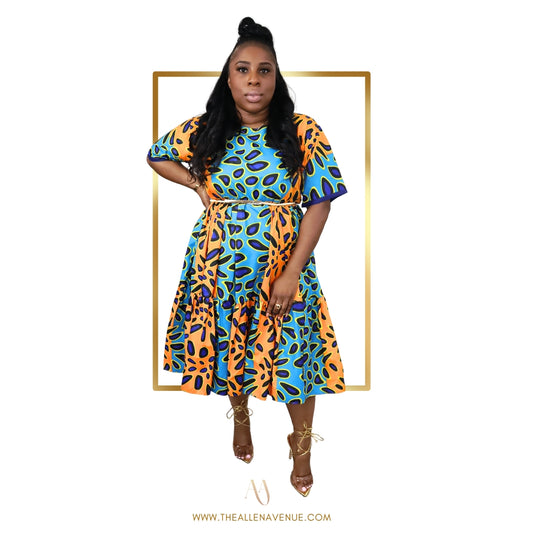 Sahara Skies Tier Dress