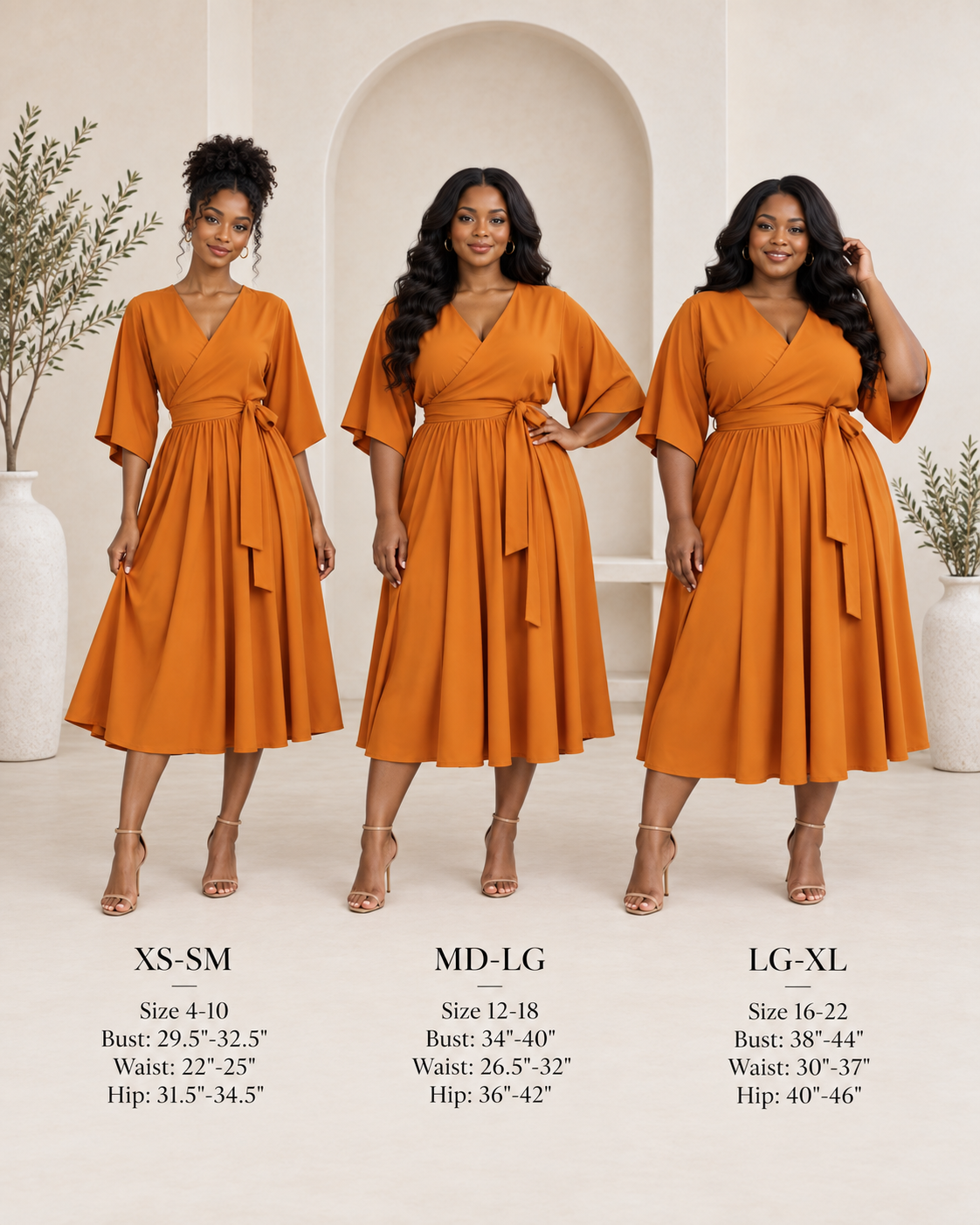 The Terracotta Bloom Wrap Dress