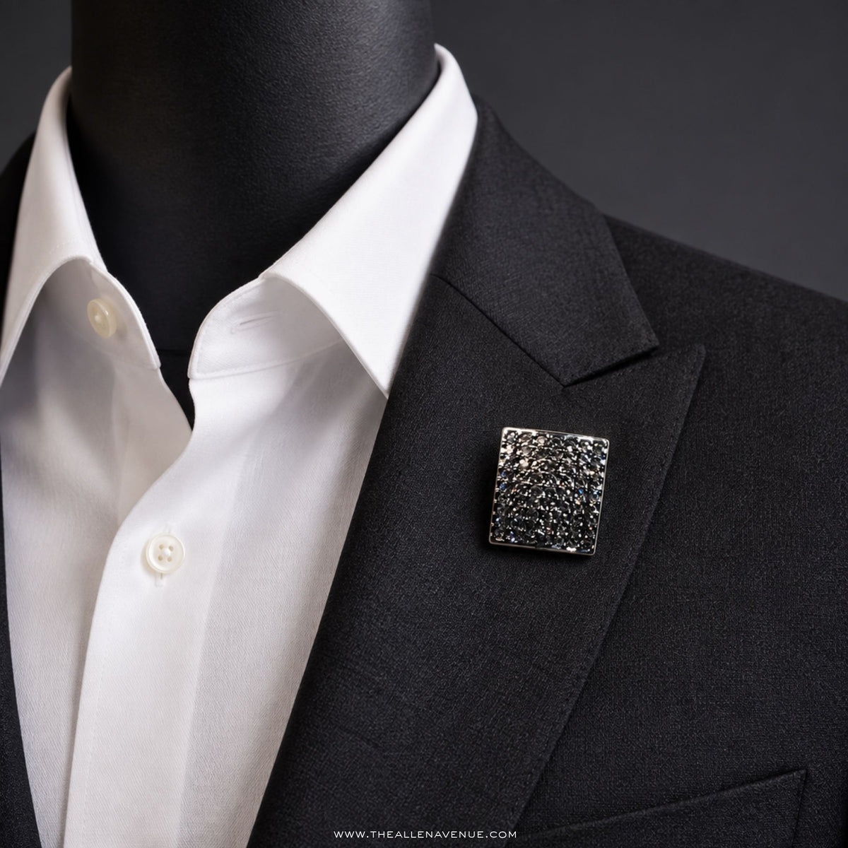 The Black Stone Signet Lapel Pin