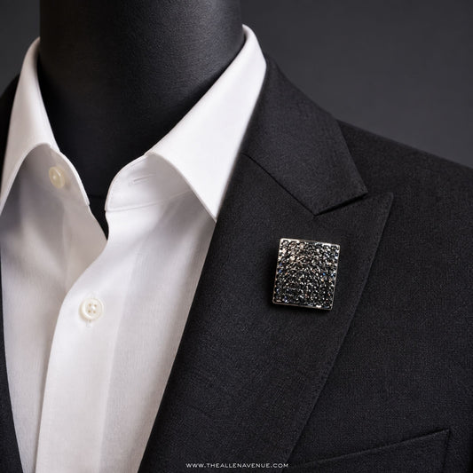 The Black Stone Signet Lapel Pin