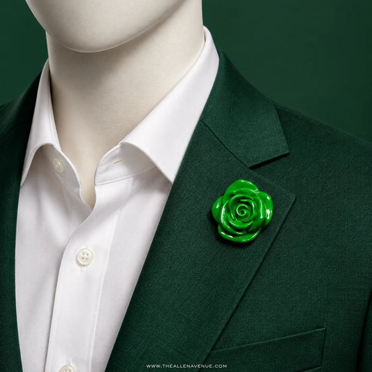 The Kingsley Emerald Lapel Pin