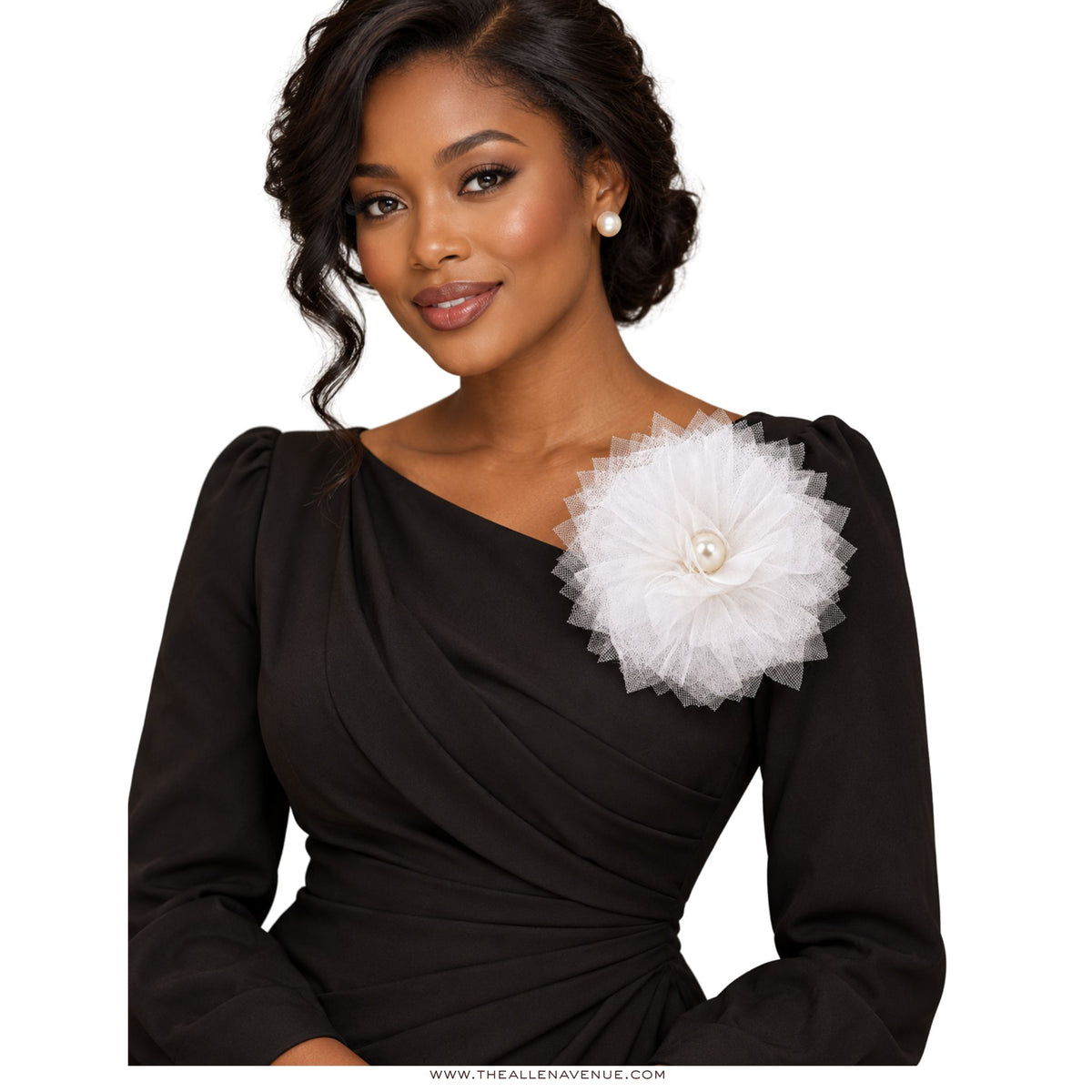 The Pearl Bloom Tulle Brooch